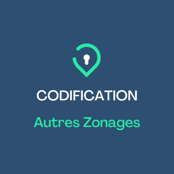 codifications open data zonage geographique
