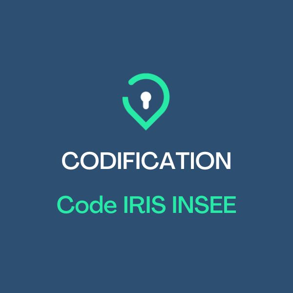 codifications open data code iris insee